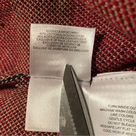 Jones Studio Cardigan Plaid Sweater Duster Long Size Small - Picture 10 of 10